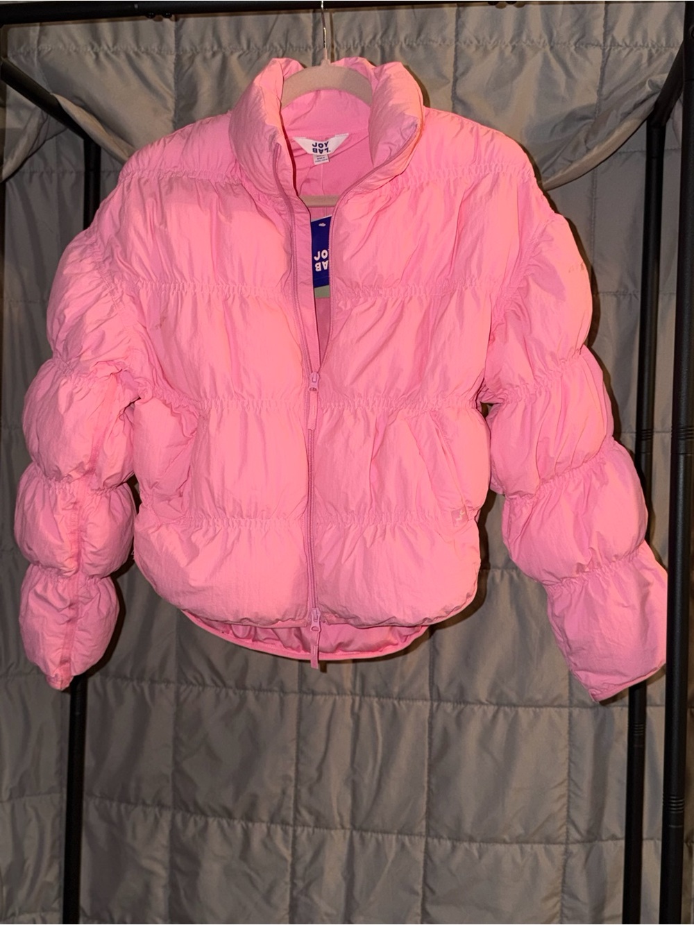 Women’s Joy Lab Pink Puffer Jacket - Lightweight Warmth